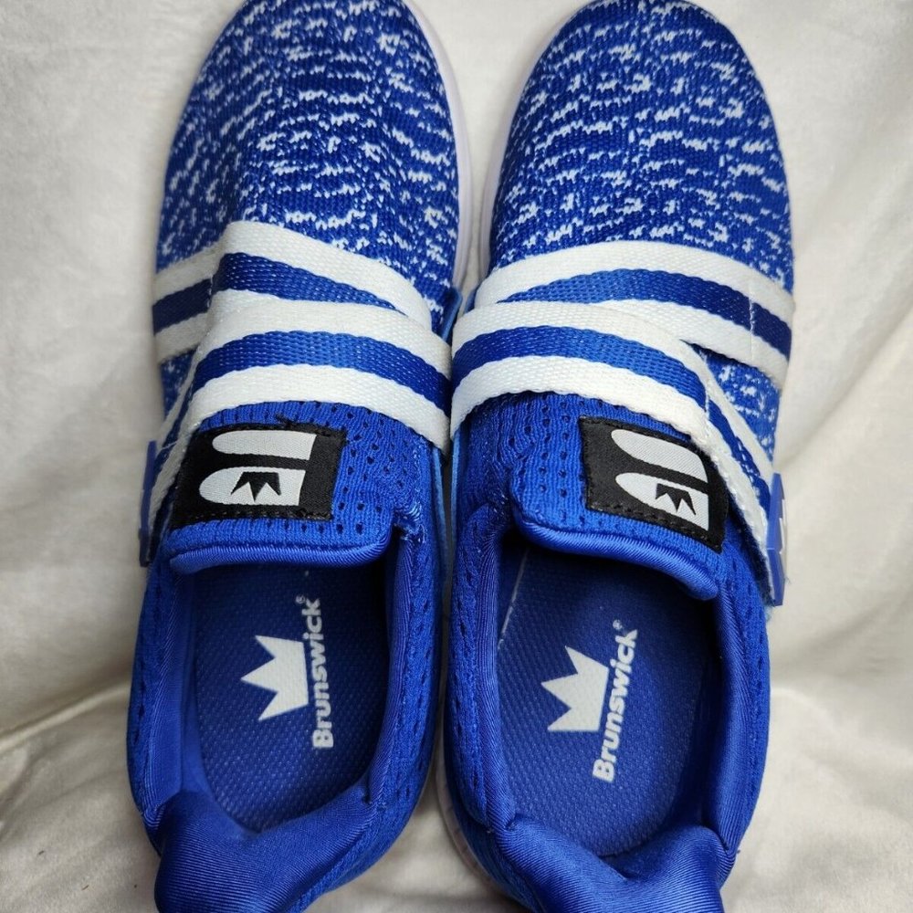 Men's Brunswick Slingshot Slip On Bowling Shoes Blue/… Gem